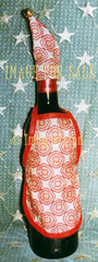 for sale winebottle with christmas suit