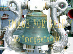 for sale large beautiful bell on sailing ship deck