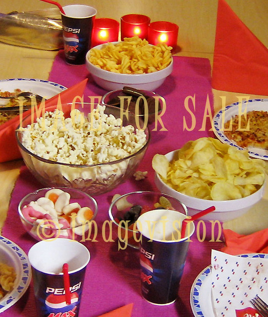 for sale children party food with popcorn and chips