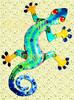 for sale colourful lizard on wall
