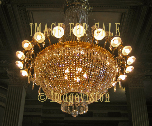for sale bright lighted massive chandelier