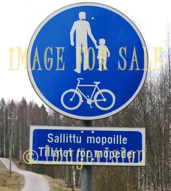 for sale traffic sign pedestrians and bike