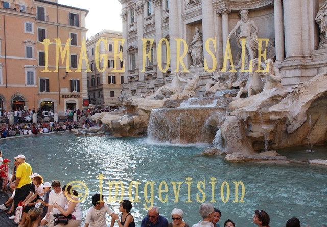for sale trevi fountain and tourists