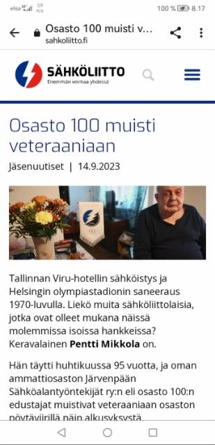 Pentti Mikkola 95v 