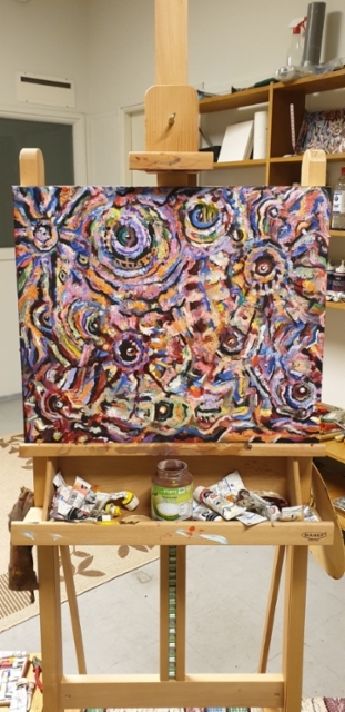 "Klondyken Möröt2 " 50x60cm canvas, öljyvärit.