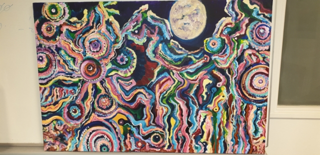 "Metsän Möröt" 100x150 canvas, akryyli/öljyvärit 2023