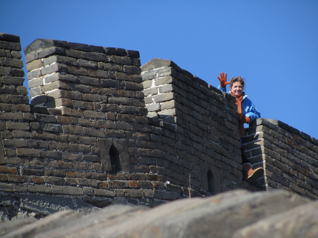 Kiinan muurilla.      The Great Wall.  11.3.  Kuva S.P.