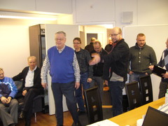 Varkauden ja Kuopion yhdistysten kokous  alkamassa