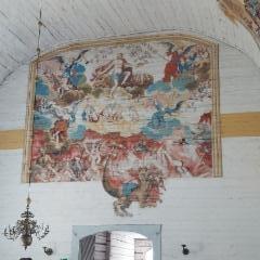 viimeinen tuomio, alaosa poistettu kirveell&auml; vuollen
