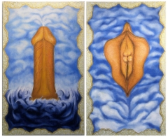 Hic habitat felicitas, 100 x 130 cm, oil on board.