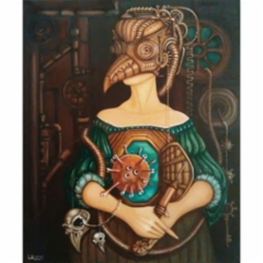 La covida, 50 x 60 cm, oil on canvas.