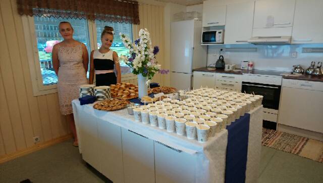 Urheilumajan kahvitus valmiina vastaanottamaan vieraat. Kuva: Anna-Liisa Huhtala