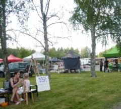 Koivut antoivat mukavaa suojaa paahtavalta auringolta.