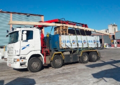 Koukku-Scania puutavaran kuljetuksessa