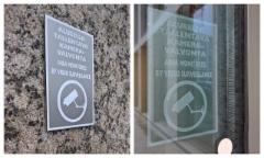 Kameravalvonta kyltit ja tarrat