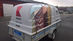 Per&auml;k&auml;rryn kuomun mainosteippaus