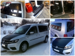 VW Caddyn suoja teippaukset ja kalvoitukset