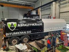 Asfalttikallion k&auml;rryn teippaus