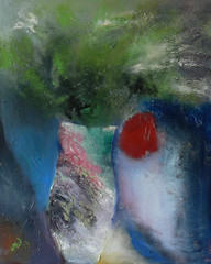 Maljakot, 2013, öljy kankaalle, 40 x 50 cm