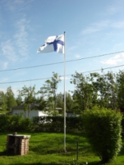Suomen lippu salossa
