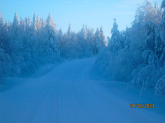 Talvisia kuvia Virsuniemen tieltä