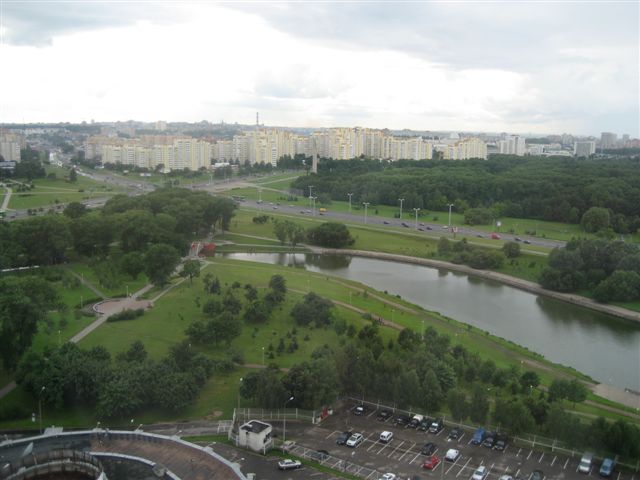 maisema Minskin kaupunkiin