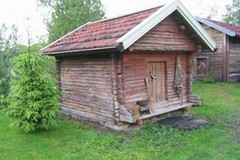 Kalastaja-aitta siiretty Himangalta