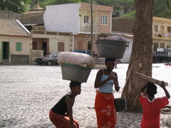 Cidade Velha -kylä Praiassa