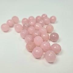 Viistehiottuja ruusukvartseja 12mm