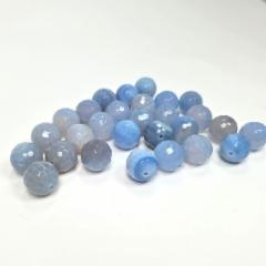 Viistehiottuja akaattihelmi&auml; 12 mm