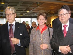 Vasemmalta Vesa Anderson, Säde Sormunen ja Matti Saarialho