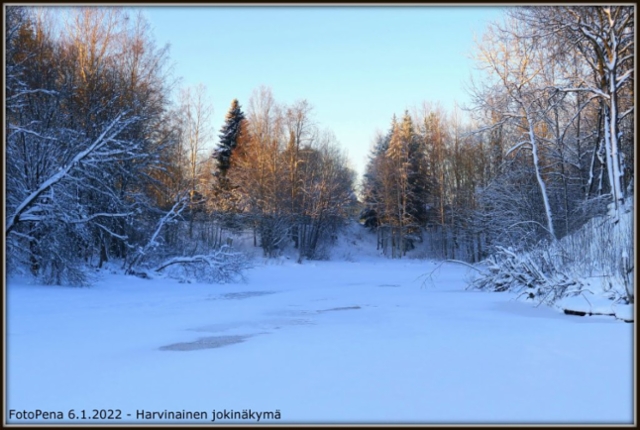 Harvinainen jokinäkymä