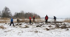 Talkootyö on tullut päätökseen. Pieni huilaushetki ja siirtyminen talkookahville 