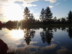ruunaa j&auml;rvi (tuulijoen suunta) 29.6.12
