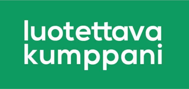 Luotettava kumppani -logo (Vastuu group)