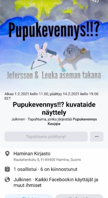 Pupukevennys Facebook tapahtuma