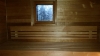 sauna terva leppä paneelilla ja leppä lauteilla