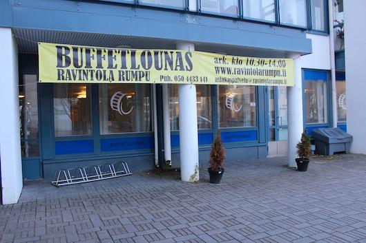 Ravintola rumpu sisäänkäynti