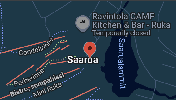 Ski Bistron kokoontumispaikka kartalla