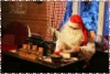Santa is writing letters for someone
