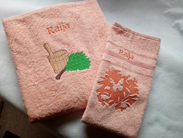 malli 30 sauna- ja käsipyyhe