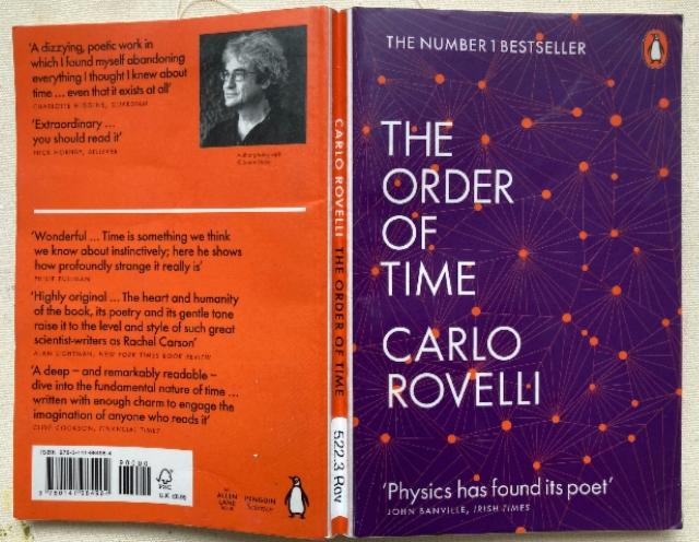 Kirja | Book, Carlo Rovelli, The Order of Time, 2018