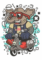 elephant_scooterist