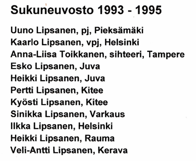 sukuneuvosto 1993-1995