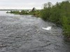 Joki Salmenniskassa itä-Karjalassa