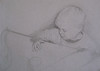 lapsi ja kannel/ the child and a traditional Finnish harp