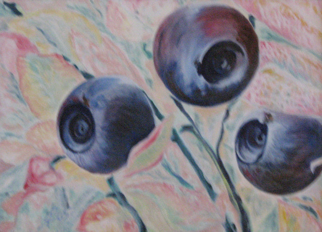 mustikassa/ blueberries