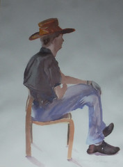 hattup&auml;inen mies/ the man with the hat