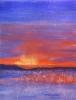 Auringonlasku talvella
