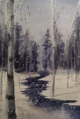 It begins to snow